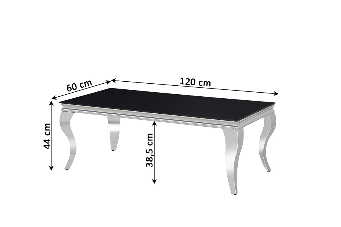 Mesa de Centro de Cristal Templado 120cm Vanguardia