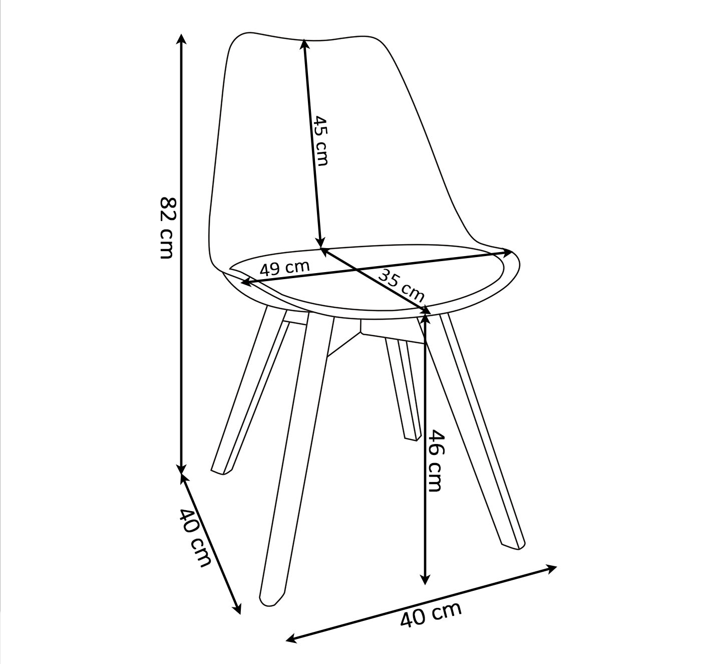 Pack Table de Salle à Manger ou de Cuisine Extensible + 6 Chaises Nordiques