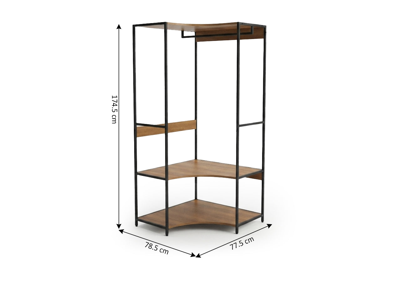 Estanteria Rinconera Industrial Nancy + Colgador