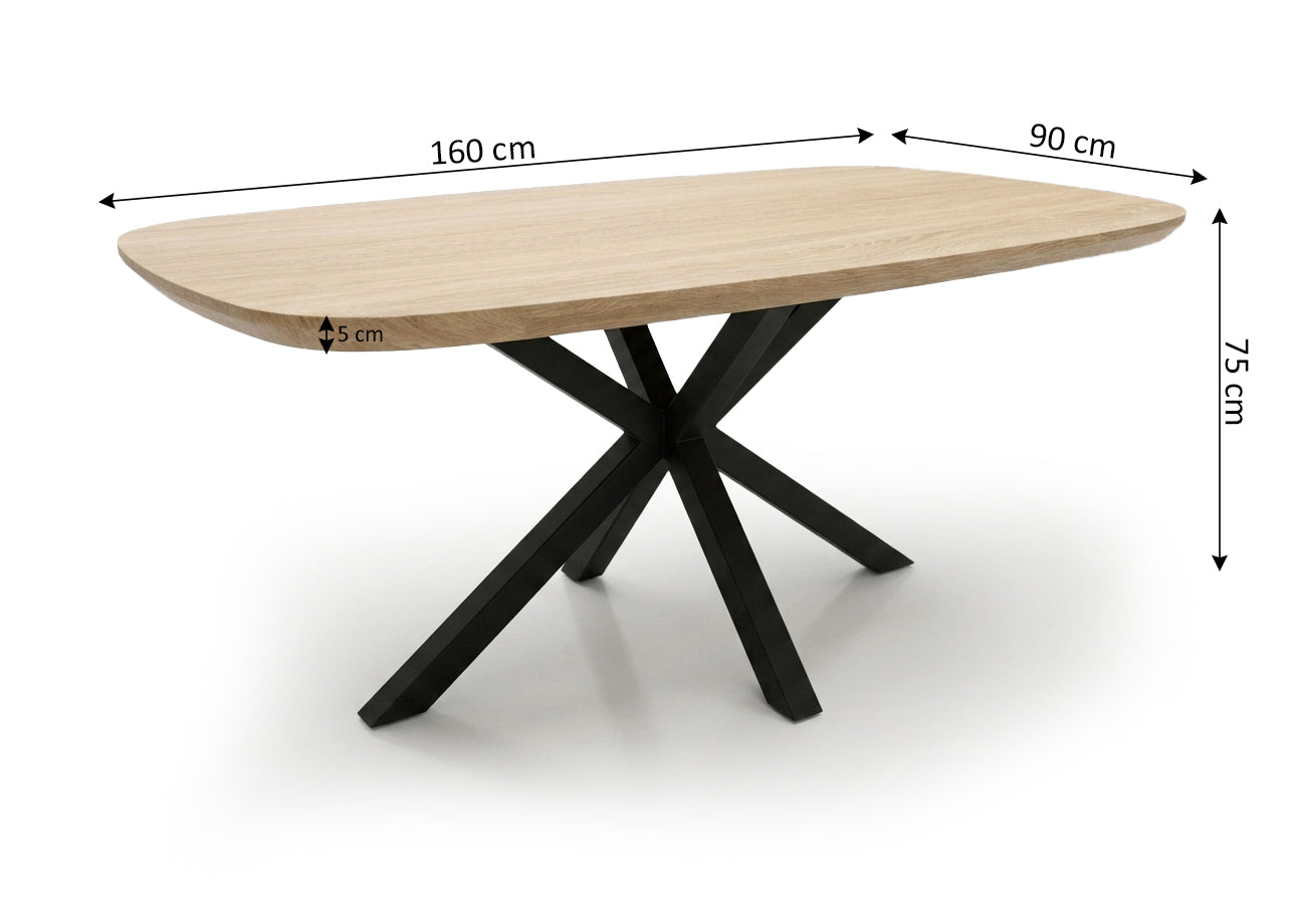 Mesa Fija de Comedor JS 160cm. Comedor o cocina