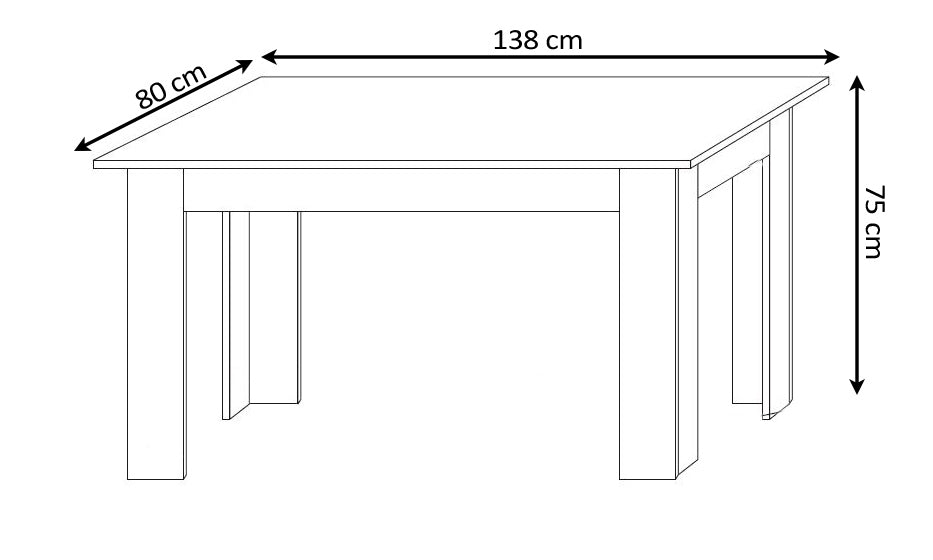 Pack Table de Salle à Manger ou de Cuisine + 6 Chaises en Similicuir/métal