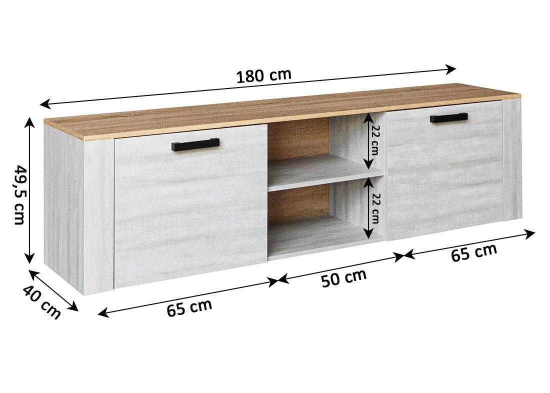 Mueble TV Sena 2 Puertas 180cm