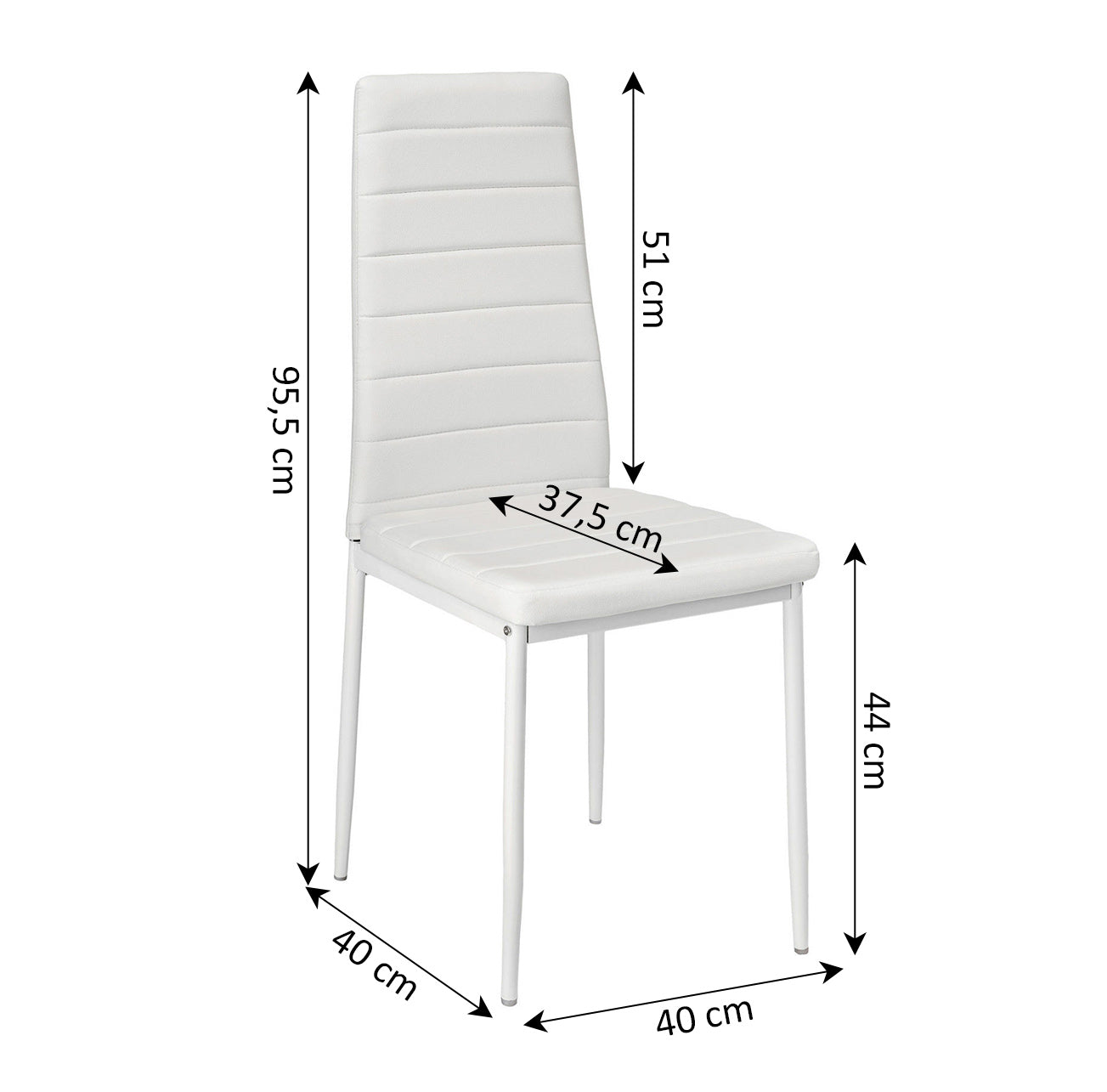 Mesa de Cristal Templado 120cm + 4 Sillas Polipiel. Comedor o Cocina