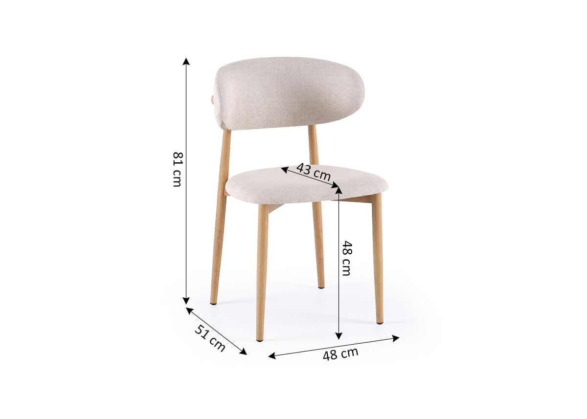 Silla de Comedor Cali Estilo Escandinavo