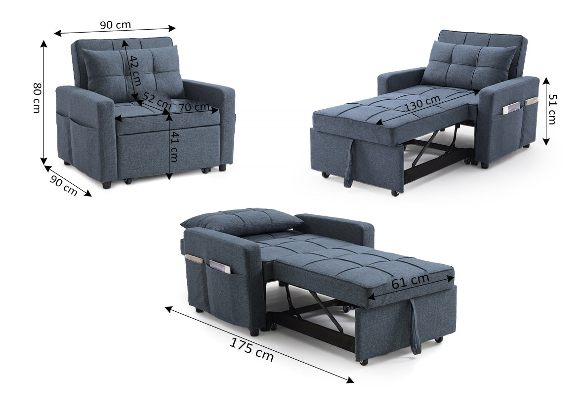 Sofa Cama Pabs 1 Plaza 90cm