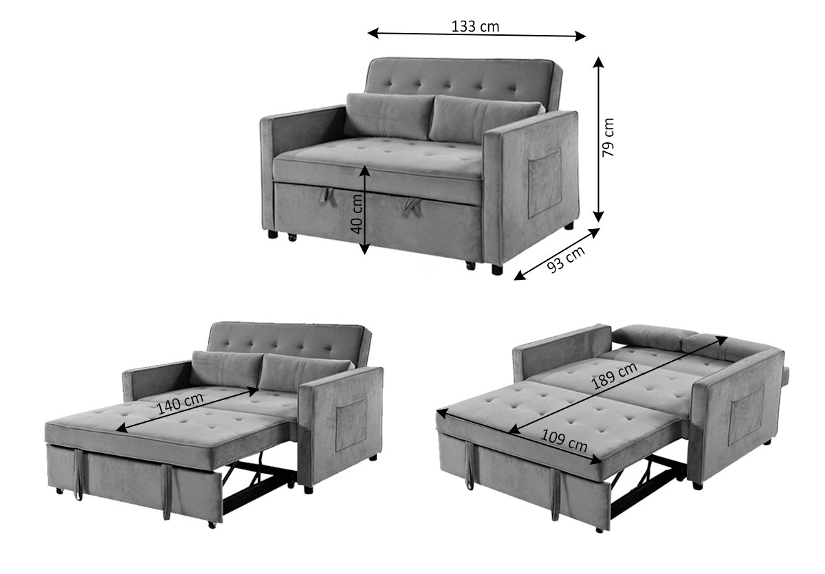 Sofa Cama de Matrimonio Japon 133cm