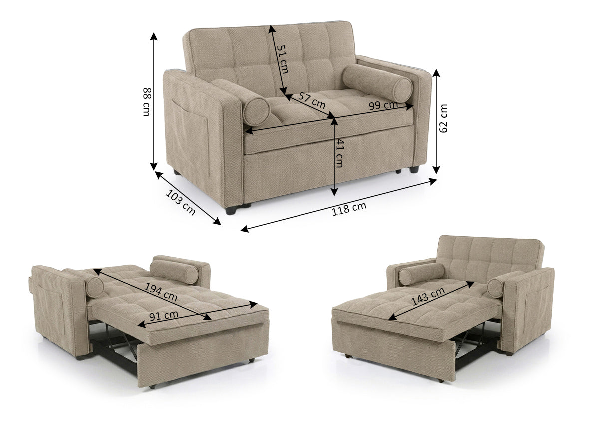 Sofa Cama Joan-xs 118cm