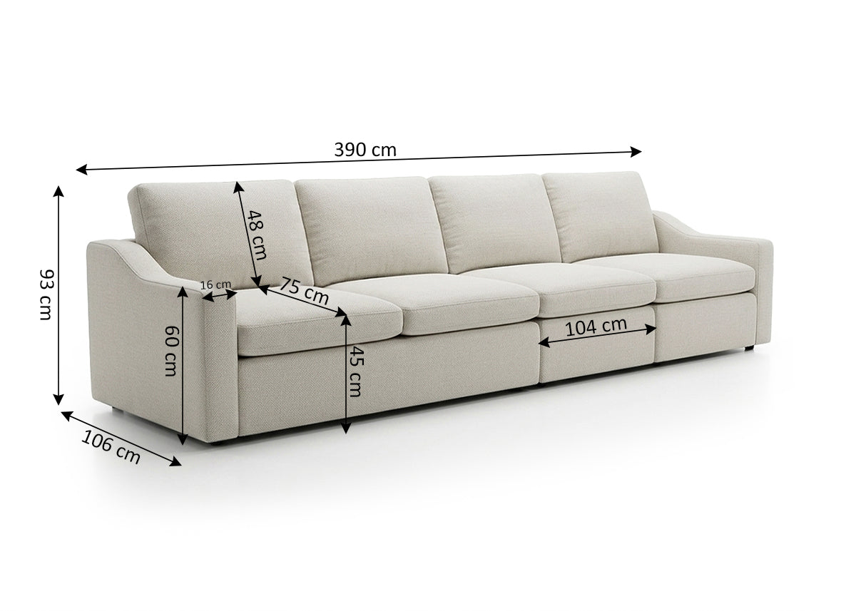 Mega Sofa Modular Lind 390cm