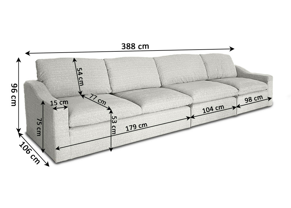 Mega Sofa Modular Lind 388cm