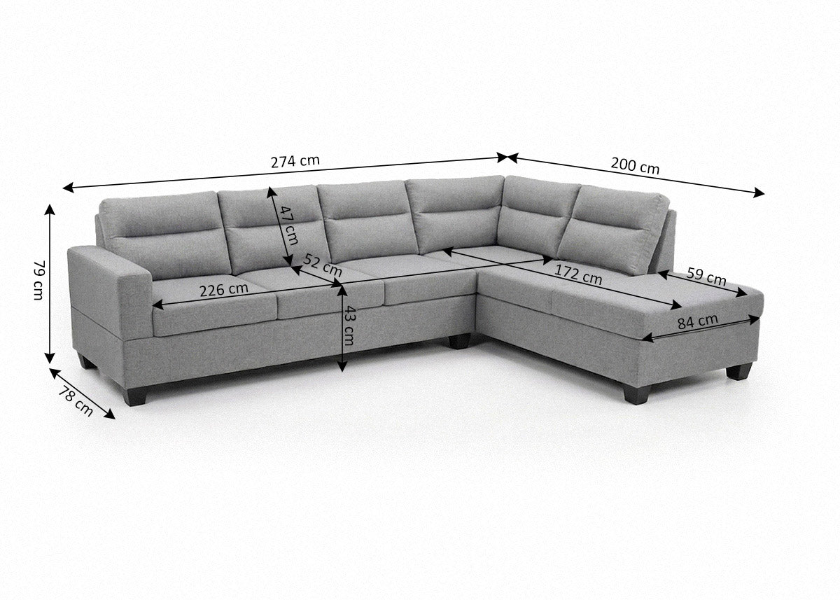 Sofa Rinconera Chaise Longue Gigant 274cm