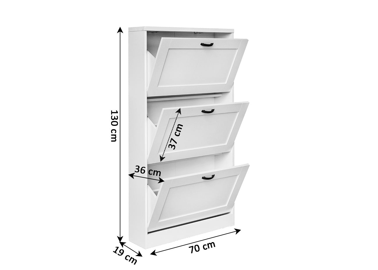 Zapatero 3 Puertas Dune 130cm