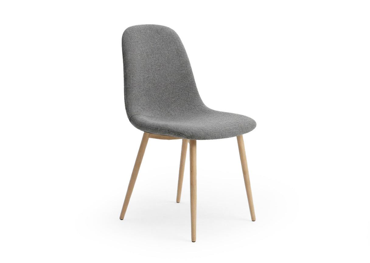 Silla de Comedor Riko Tapizado en Gris