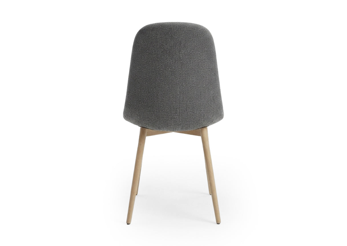 Silla de Comedor Riko Tapizado en Gris