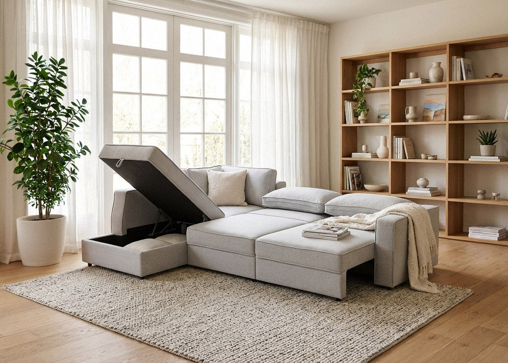 Mega Sofa Cama Rinconera Enoc con Arcon 307cm
