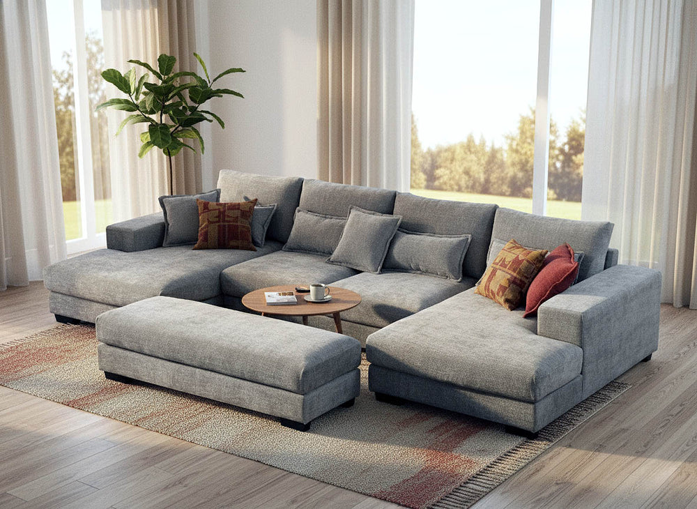 Mega Sofá-Cama Chaise Longue de Canto Kim 365cm