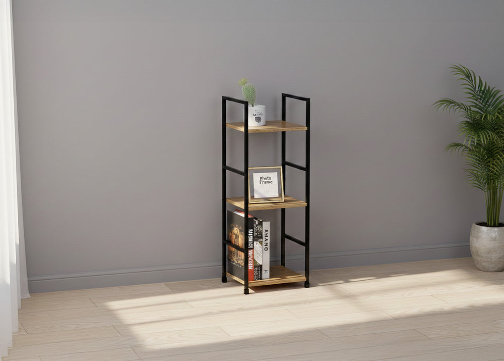 Estante em Madeira e Metal Nancy Design Industrial
