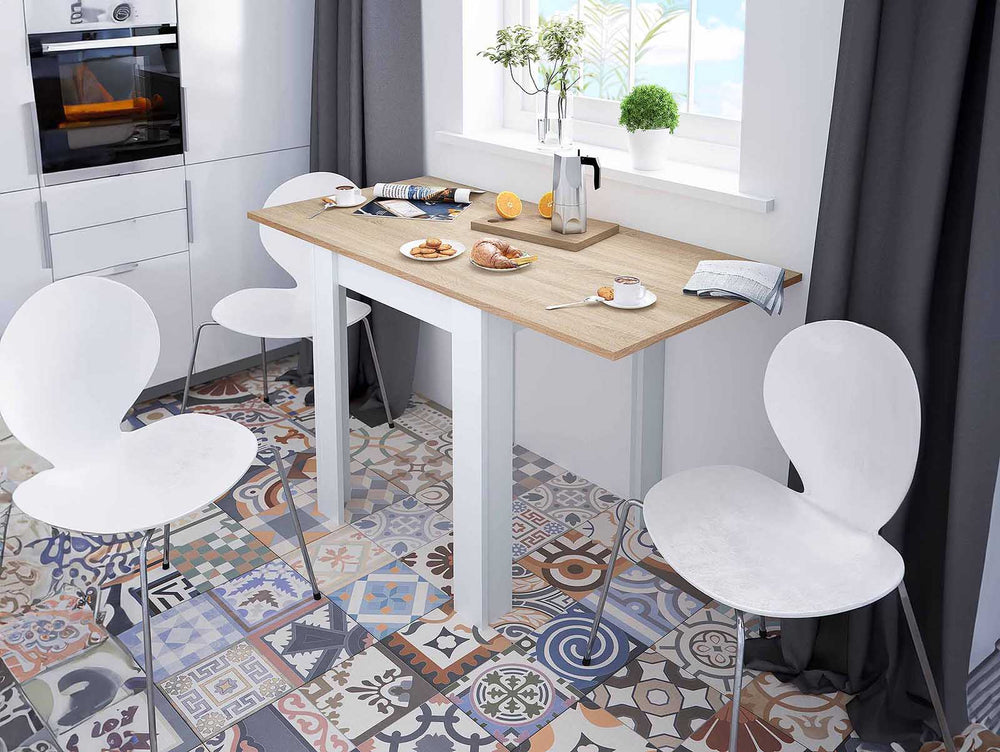 Mesa Auxiliar Extensível Feroe 134cm. Sala de Jantar ou Cozinha