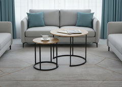 Set de 2 Mesas de Centro Nancy Diseño Industrial