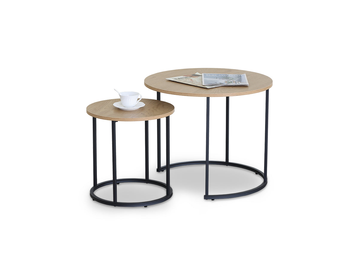 Set de 2 Mesas de Centro Nancy Diseño Industrial