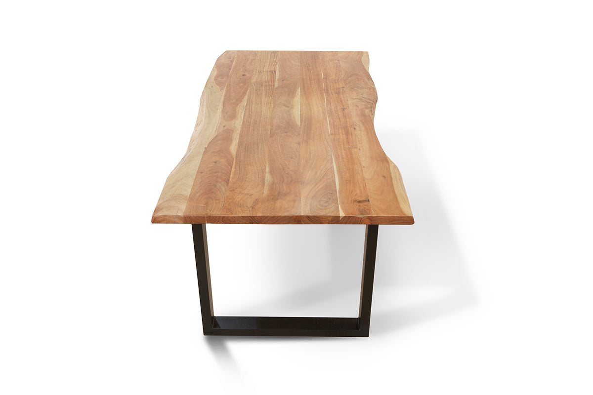 Table de salle à manger ou de cuisine en acacia 200 cm