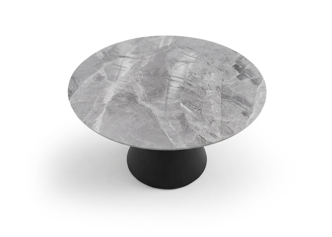 Mesa Redonda de Comedor Alma con Acabado Marmol 120cm