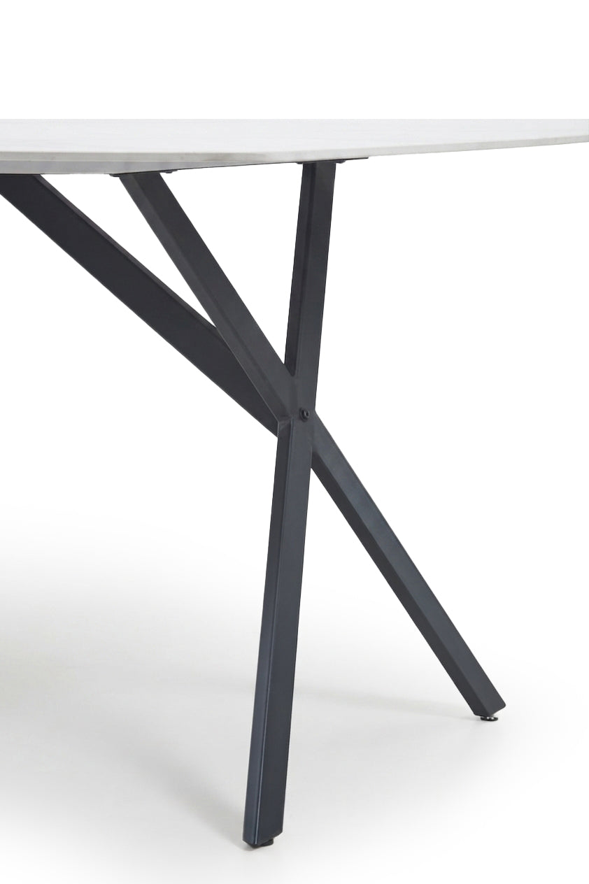 Mesa Fija Tere con Acabado Marmol 160cm. Comedor o Cocina