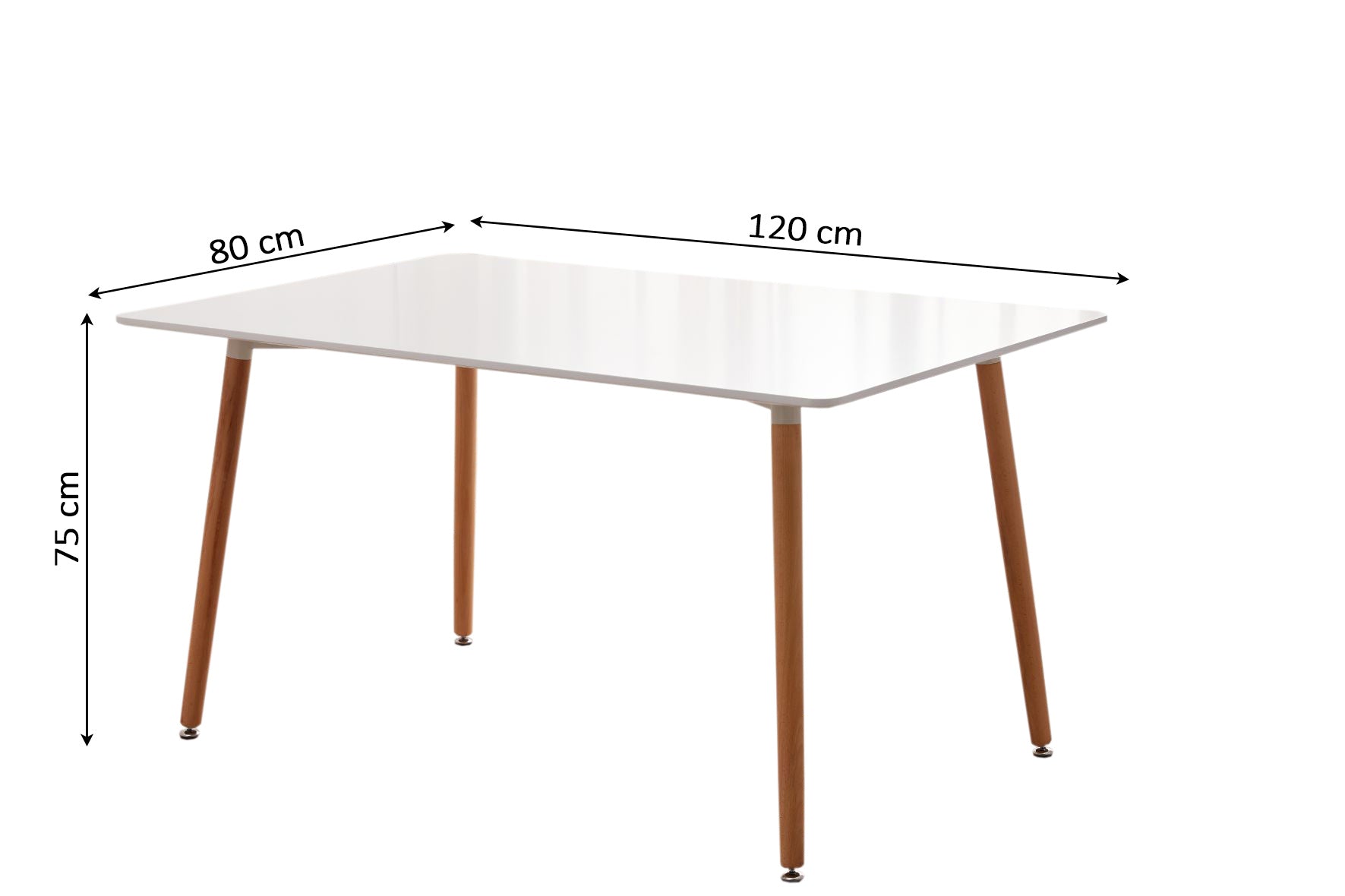 Table de salle à manger ou de cuisine nordique Viken 120cm