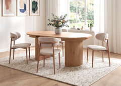 Mesa Redonda Extensible Cali 200cm. Comedor o Cocina