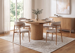 Mesa Redonda Extensible Vigo 150cm. Comedor o Cocina