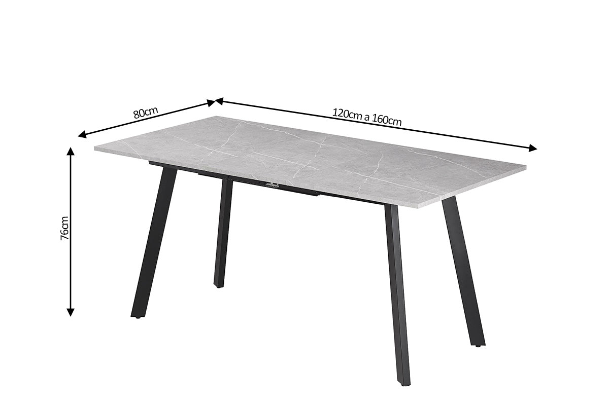 Table extensible en verre trempé Remudas. Salle à manger ou cuisine