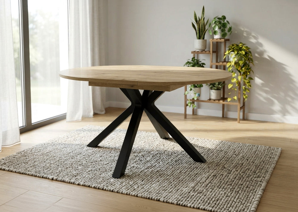 Mesa Redonda Extensible Dalia 150cm. Comedor o Cocina
