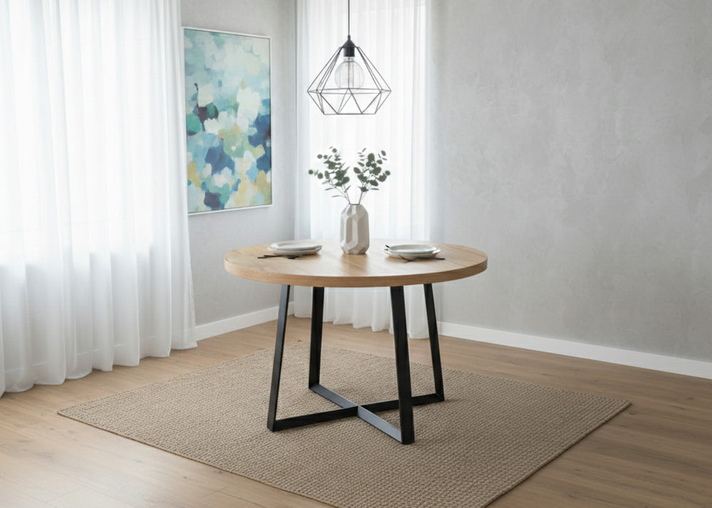 Mesa de Comedor Redonda Extensible 160cm
