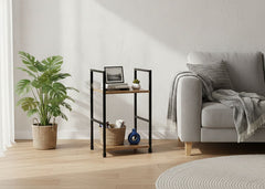 Mesita Auxiliar en Madera y Metal Nancy, Diseño Industrial