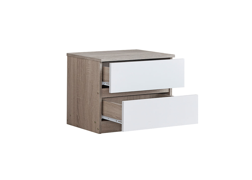 Dormitorio Completo: Armario 3 Puertas + Comoda + 2 Mesitas de Noche + Cabecero