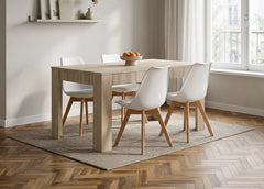 Pack Mesa Extensible de Comedor o Cocina + 4 Sillas Nordic