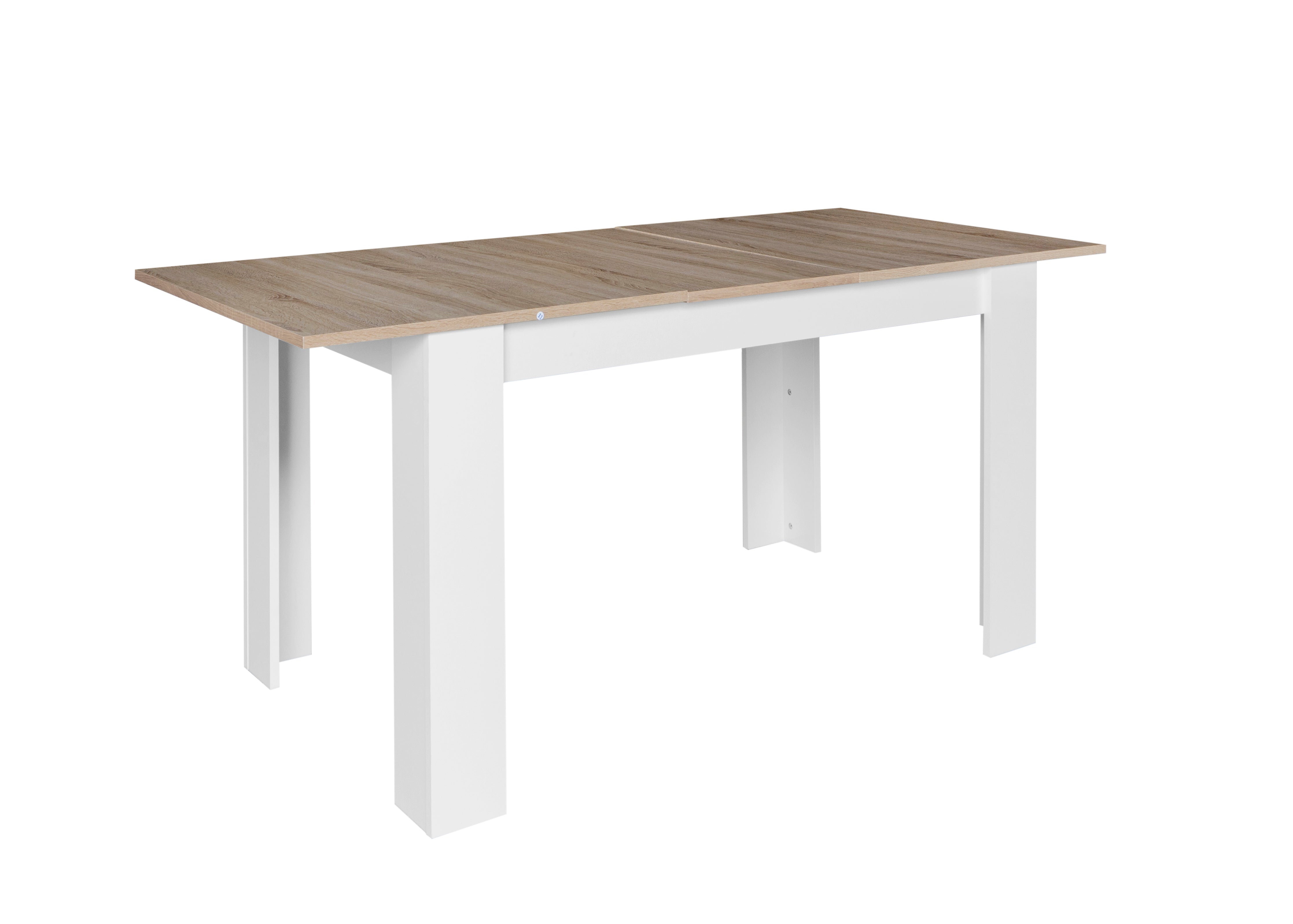 Mesa De Comedor Extensible Moimhear - De 99 A 159 Cm De Largo, Ancho 74 Cm, Color Gris, Patas De Acero, Soporta 60 Kg