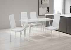 Mesa de Comedor 160cm + 4 Sillas Polipiel