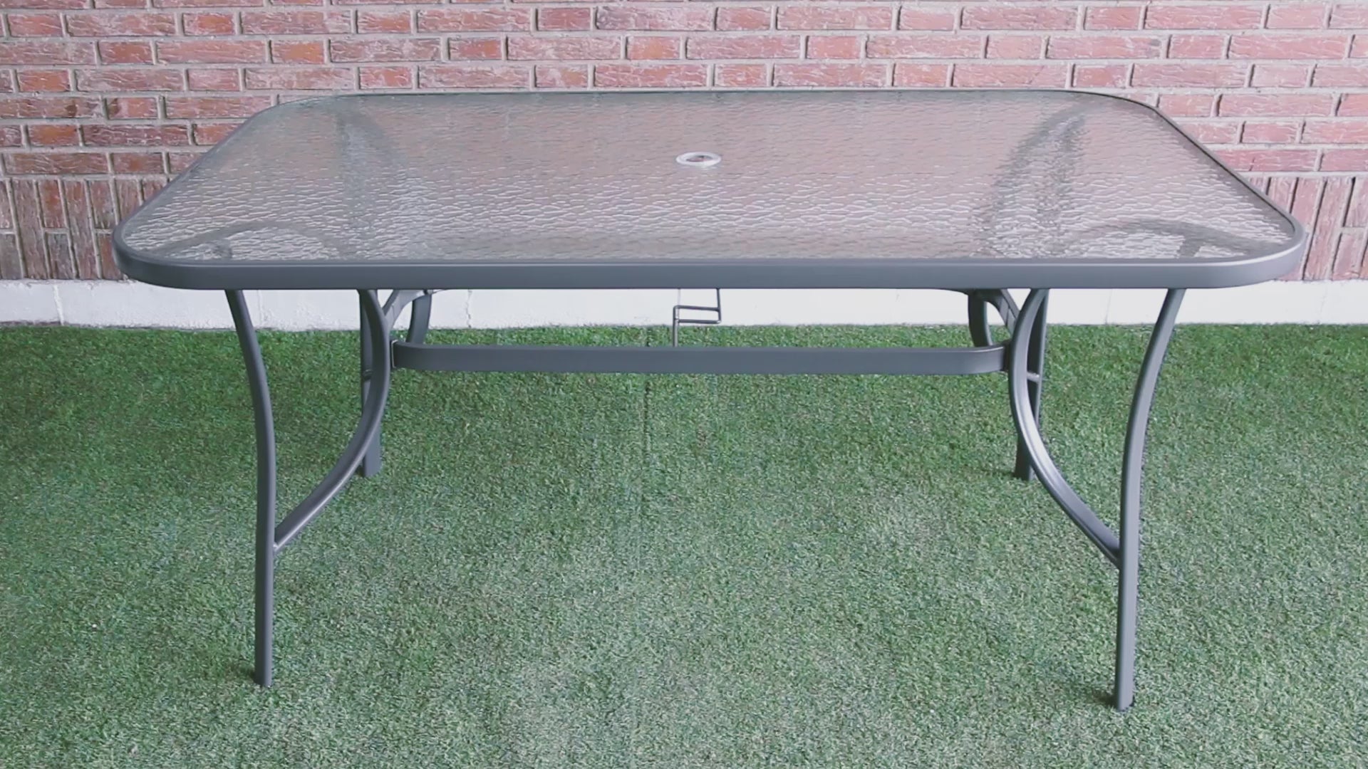 Mesa de Cristal Templado + 6 Sillas. Muebles de Jardin y Terraza