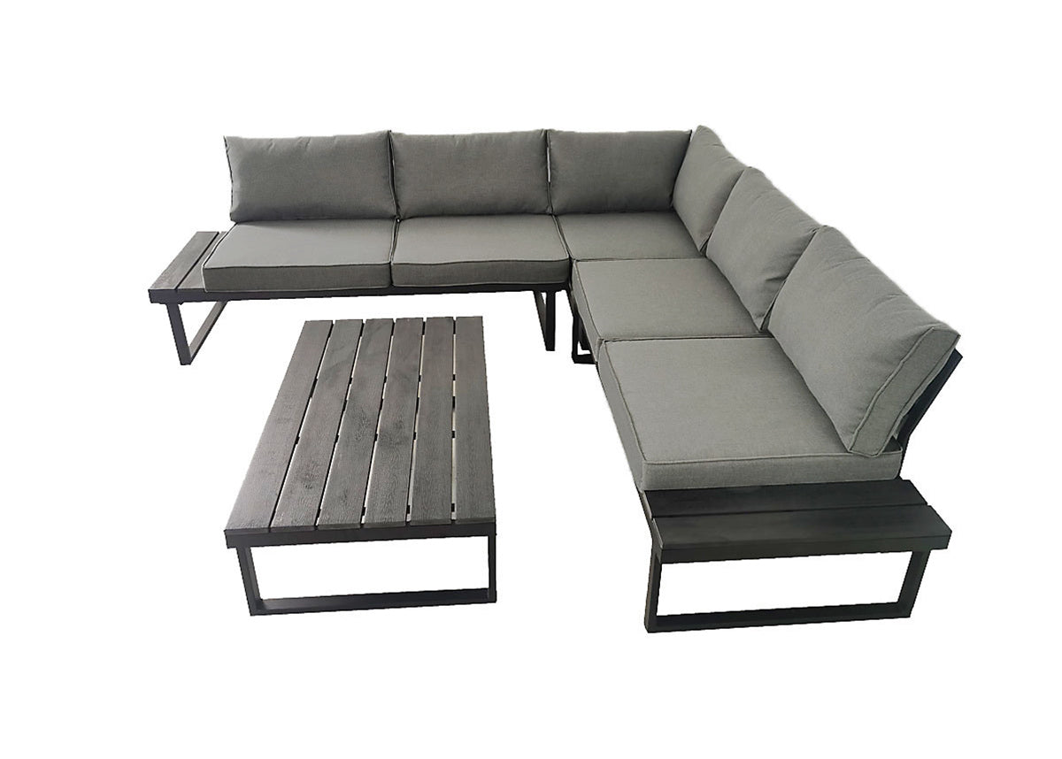 Sofa Rinconera Tahiti + Mesa. Muebles de Jardin y Terraza