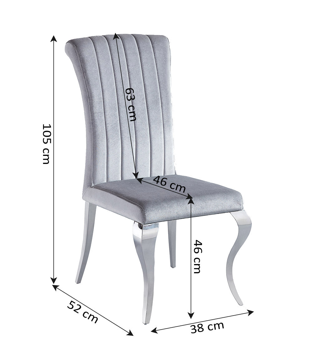 Très grande chaise de salle à manger en similicuir