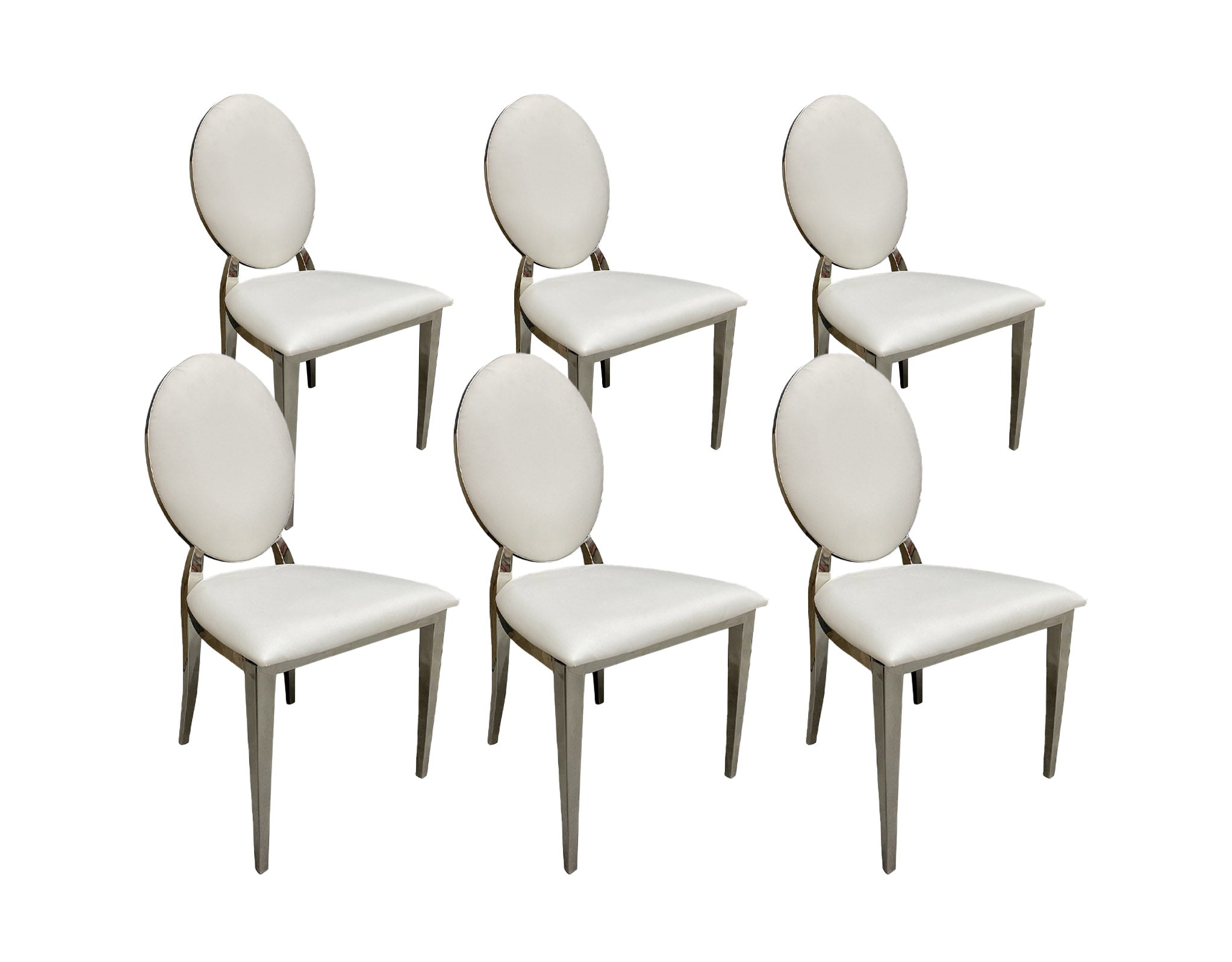 Chaises de salle à manger FT en similicuir