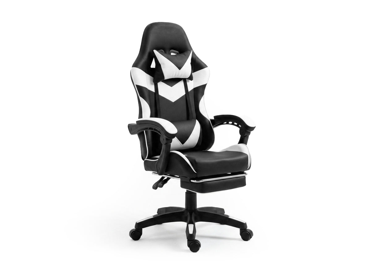 Silla Gaming Ergonomica y Giratoria Cueva. Reposapies + Regulable en altura