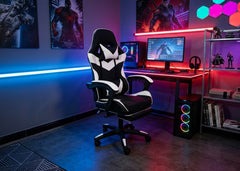 Silla Gaming Ergonomica y Giratoria Cueva. Reposapies + Regulable en altura