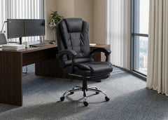 Silla de Oficina Ergonomica y Giratoria Manager. Reposapies + Regulable en altura