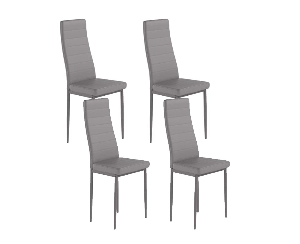 Silla de Comedor en Polipiel/metal