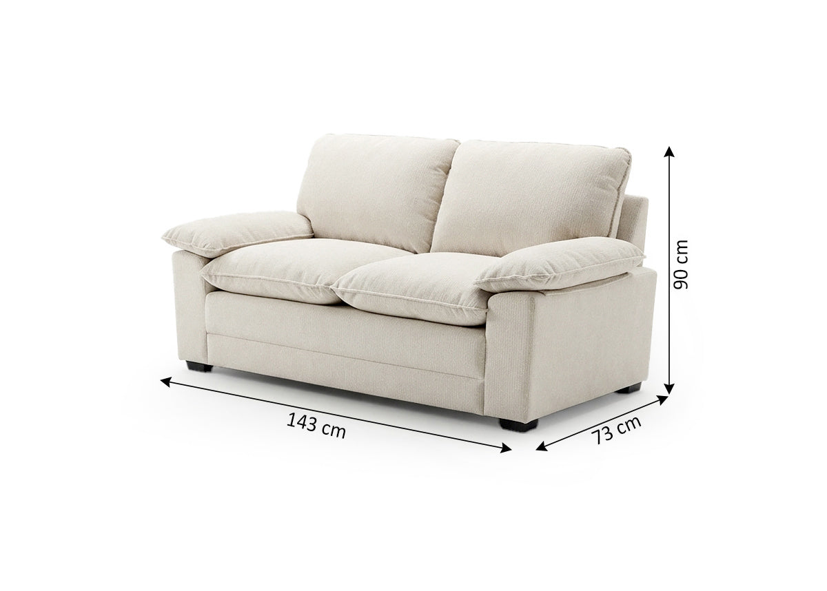 Sofa 2 Plazas Noon 143cm Beige