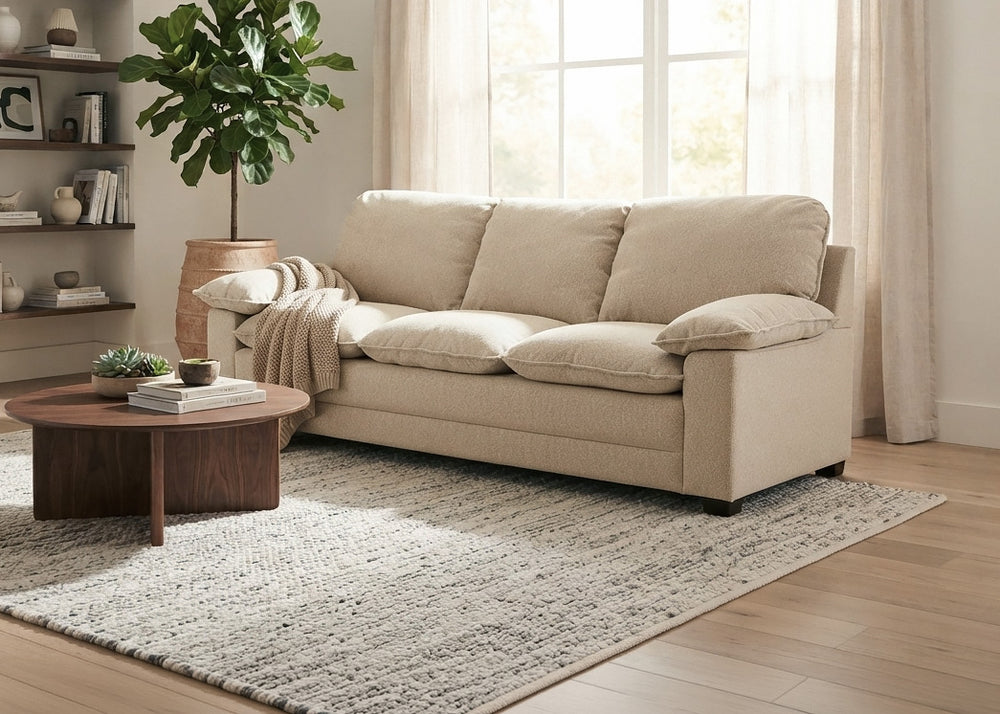Sofa 3 Plazas Noon 195cm Beige