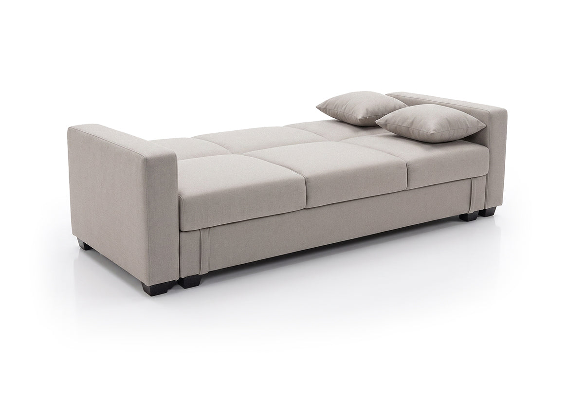 Sofa Cama Keyla con Arcon Beige 210cm