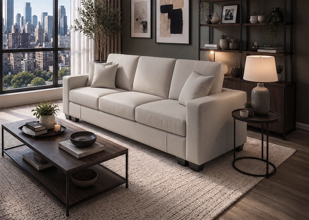 Sofa Cama Keyla con Arcon Beige 210cm