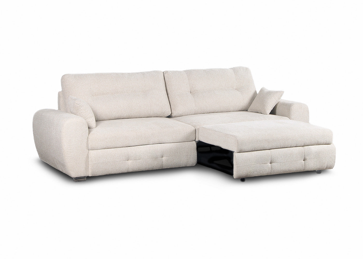 Sofa Chaise Longue con Arcon Lila Beige 270cm